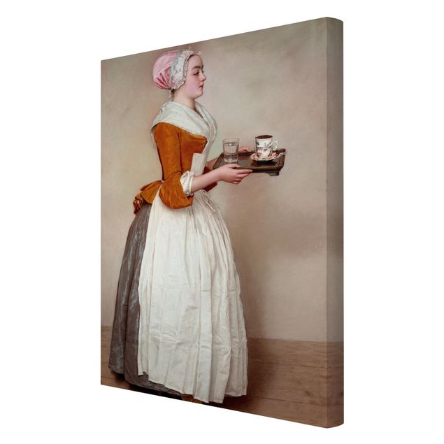 Lienzos de cuadros famosos Jean Etienne Liotard - The Chocolate Girl