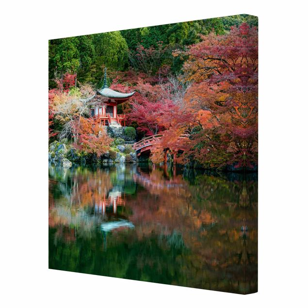 Cuadros en rojo Daigo Ji Temple In The Fall