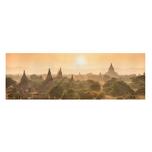Cuadros de paisajes naturales  Sun Setting Over Bagan