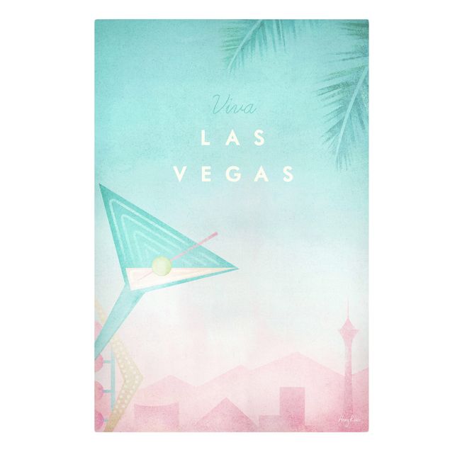 Cuadros turquesa Travel Poster - Viva Las Vegas