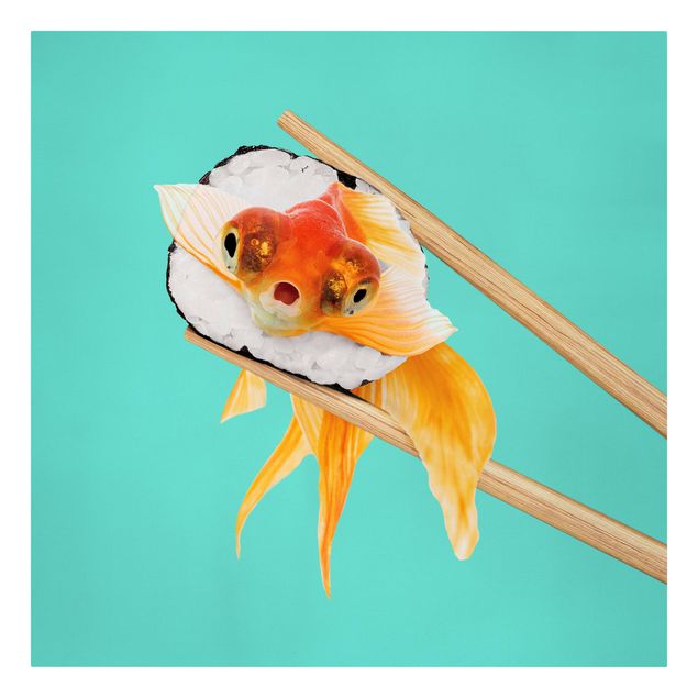 Cuadros famosos Sushi With Goldfish