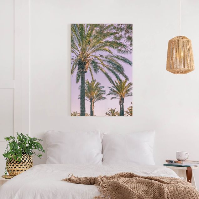 Cuadro con paisajes Palm Trees At Sunset