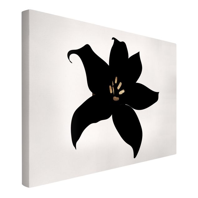 Cuadros de peces Graphical Plant World - Orchid Black And Gold