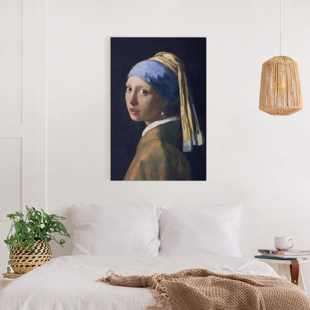 Láminas cuadros famosos Jan Vermeer Van Delft - Girl With A Pearl Earring