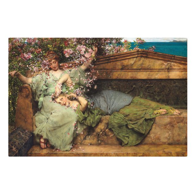 Cuadros en lienzo de flores Sir Lawrence Alma-Tadema - The Rose Garden