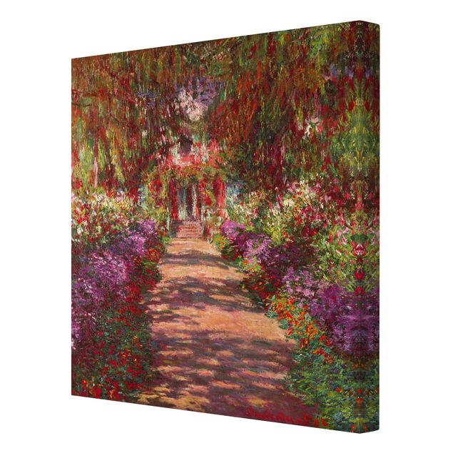 Cuadro con paisajes Claude Monet - Pathway In Monet's Garden At Giverny