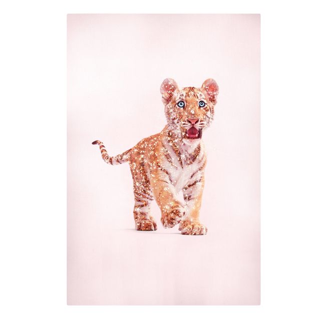 Cuadros famosos Tiger With Glitter