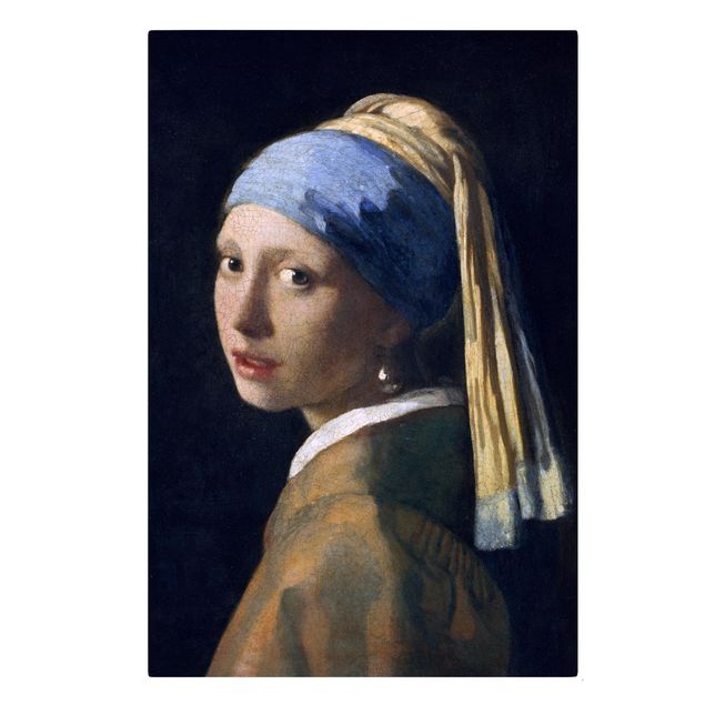 Láminas de cuadros famosos Jan Vermeer Van Delft - Girl With A Pearl Earring