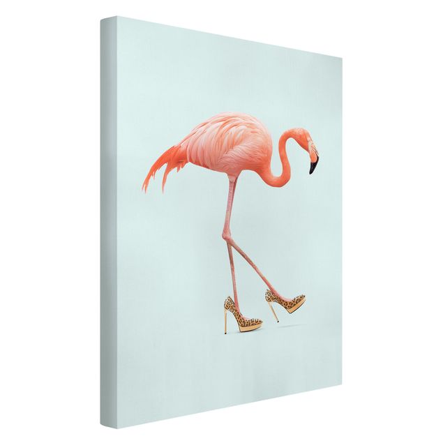 Láminas de cuadros famosos Flamingo With High Heels