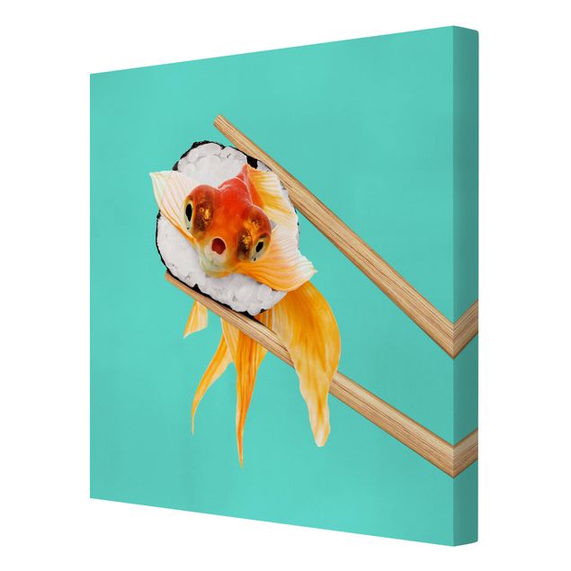 Lienzos animales Sushi With Goldfish