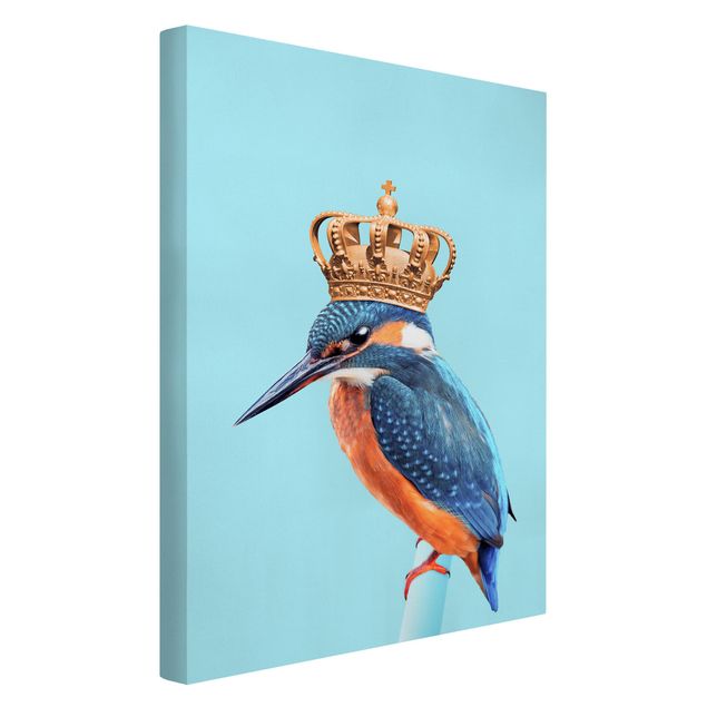 Láminas de cuadros famosos Kingfisher With Crown