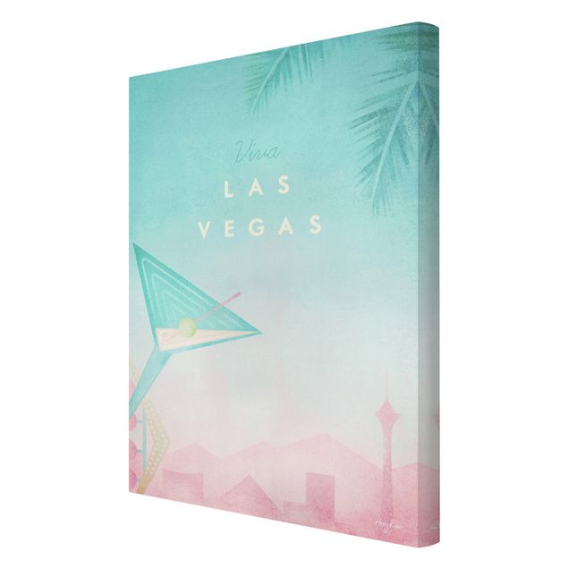 Cuadros Henry Rivers Travel Poster - Viva Las Vegas