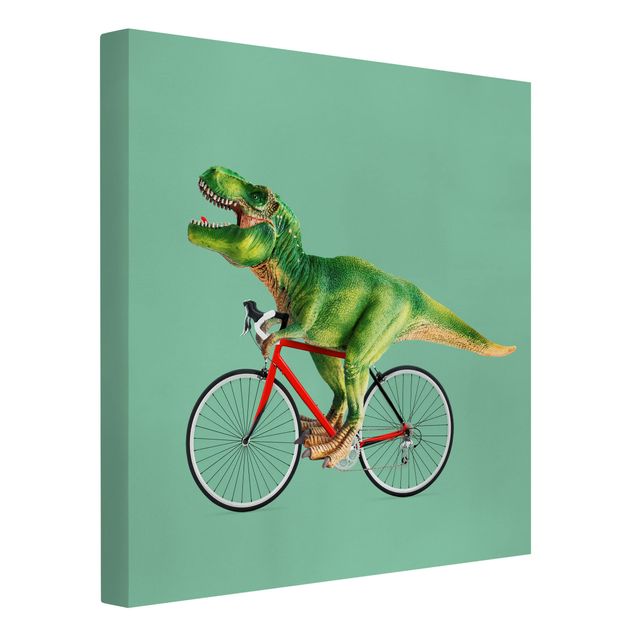 Cuadros famosos Dinosaur With Bicycle