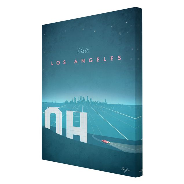 Cuadros Henry Rivers Travel Poster - Los Angeles