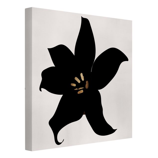 Cuadros peces Graphical Plant World - Orchid Black And Gold