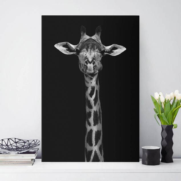 Decoración cocina Dark Giraffe Portrait