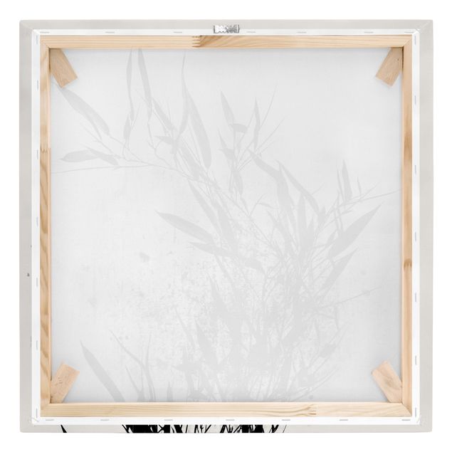 Lienzos en blanco y negro Graphical Plant World - Black Bamboo
