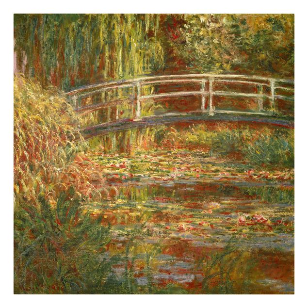 Estilos artísticos Claude Monet - Waterlily Pond And Japanese Bridge (Harmony In Pink)