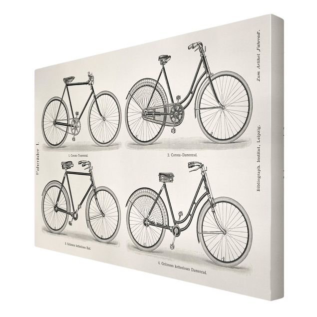 Lienzos Vintage Poster Bicycles