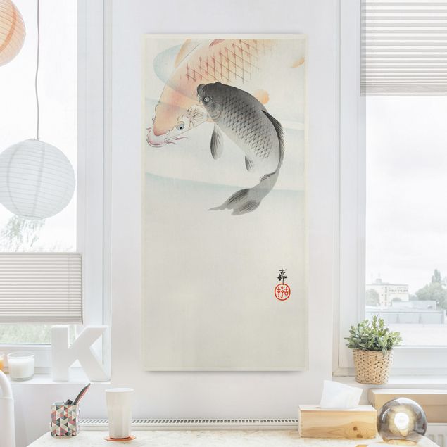Lienzos de peces Vintage Illustration Asian Fish L