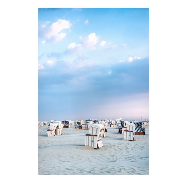 Cuadros de playa y mar Beach Chairs On The North Sea Beach