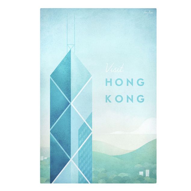 Cuadros de ciudades Travel Poster - Hong Kong