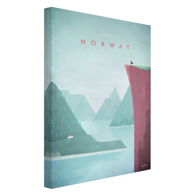 Cuadro con paisajes Travel Poster - Norway