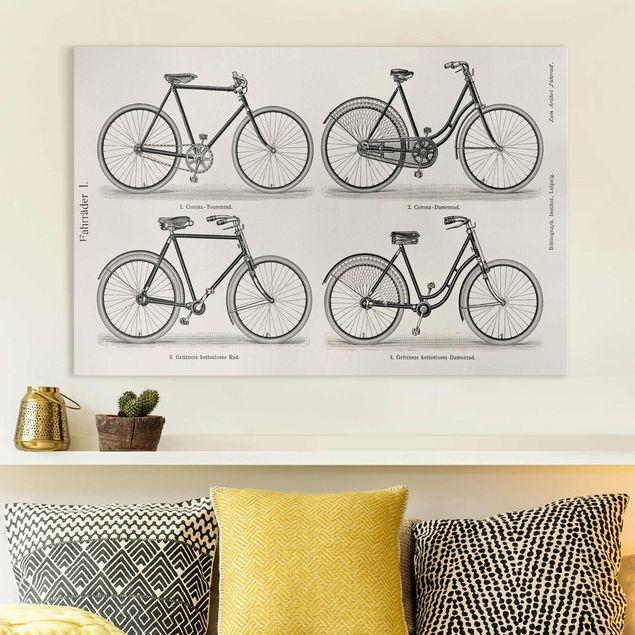 Decoración de cocinas Vintage Poster Bicycles
