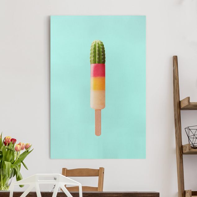 Decoración en la cocina Popsicle With Cactus