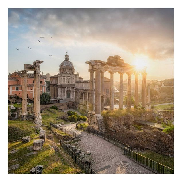 Cuadros ciudades Forum Romanum At Sunrise