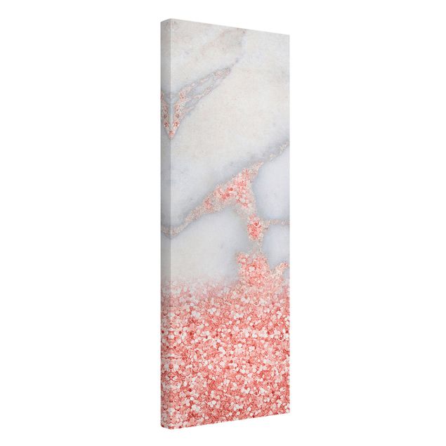 Cuadros famosos Marble Look With Pink Confetti