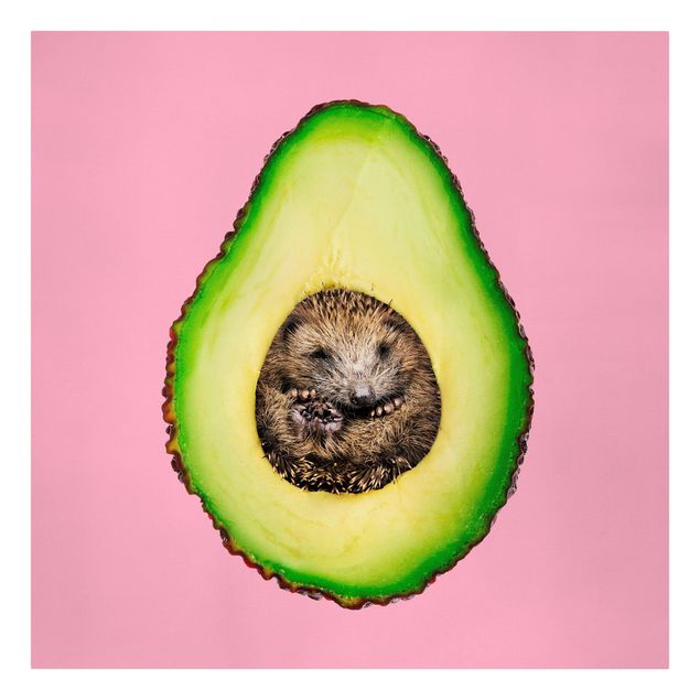 Láminas de cuadros famosos Avocado With Hedgehog