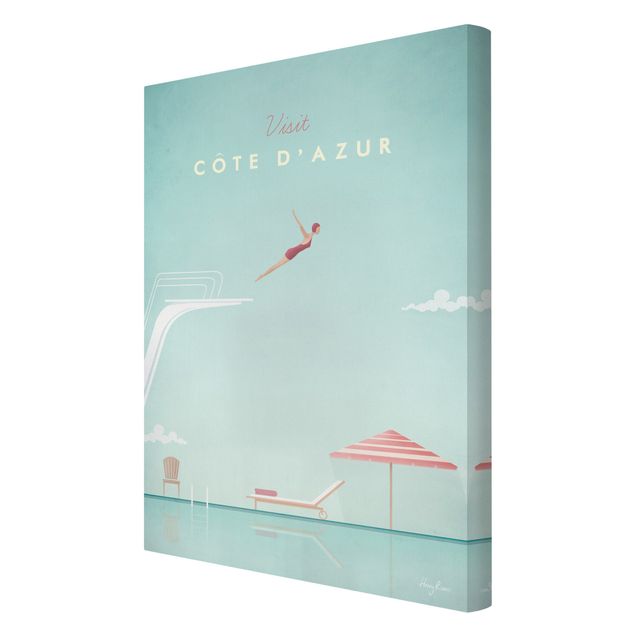 Cuadros ciudades Travel Poster - Côte D'Azur