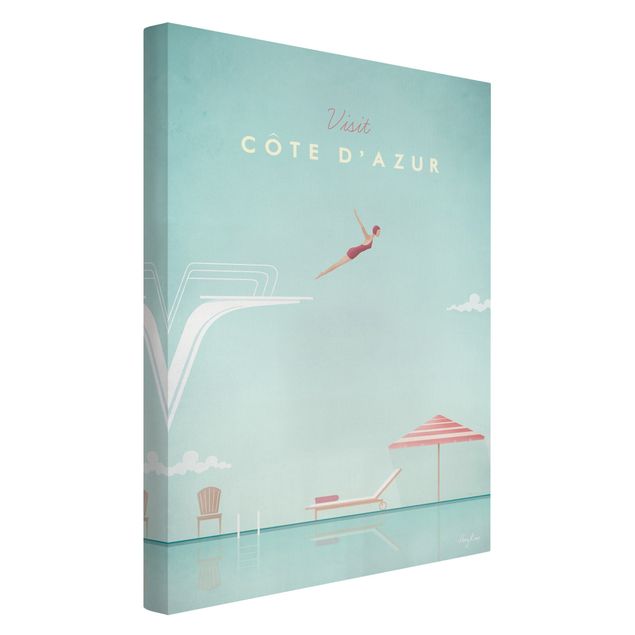 Cuadros con mar Travel Poster - Côte D'Azur