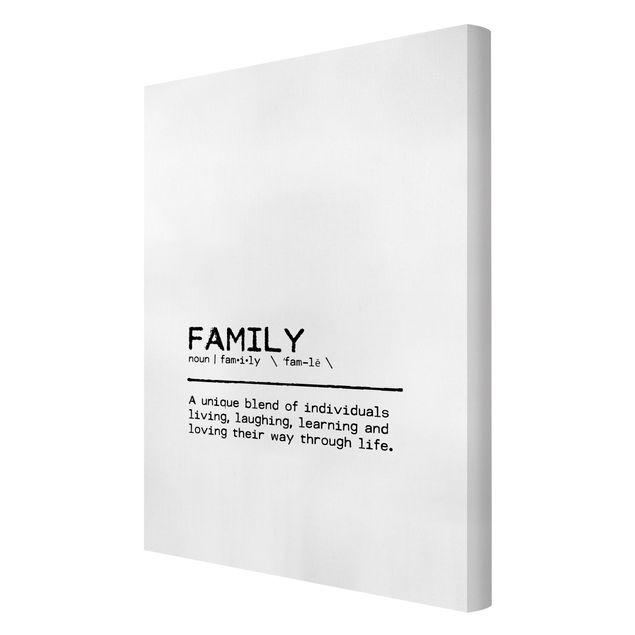Cuadros en lienzo Definition Family Unique