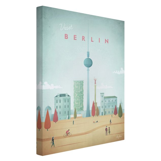 Lienzos de ciudades Travel Poster - Berlin