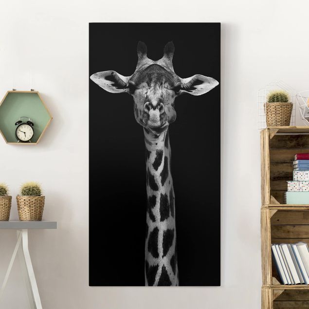 Decoración en la cocina Dark Giraffe Portrait