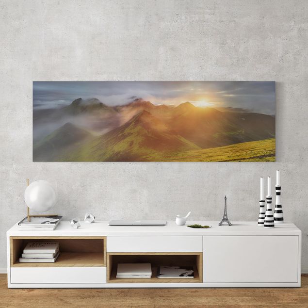 Cuadros de paisajes de montañas Storkonufell In Sunrise