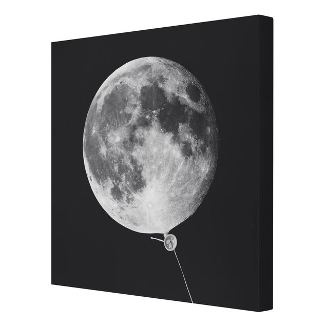 Cuadro negro Balloon With Moon