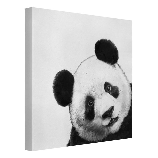Lienzos en blanco y negro Illustration Panda Black And White Drawing