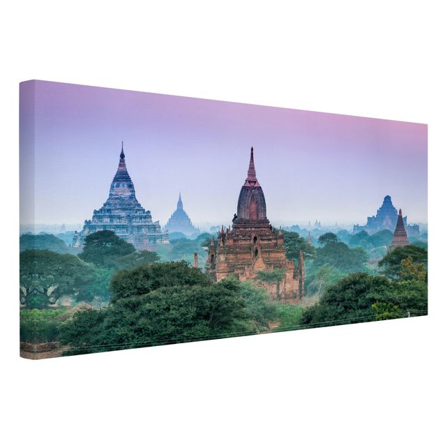 Lienzos de puesta de sol Temple Grounds In Bagan