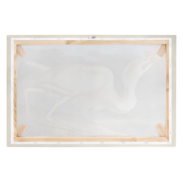 Cuadro retro Vintage Board Great White Egret