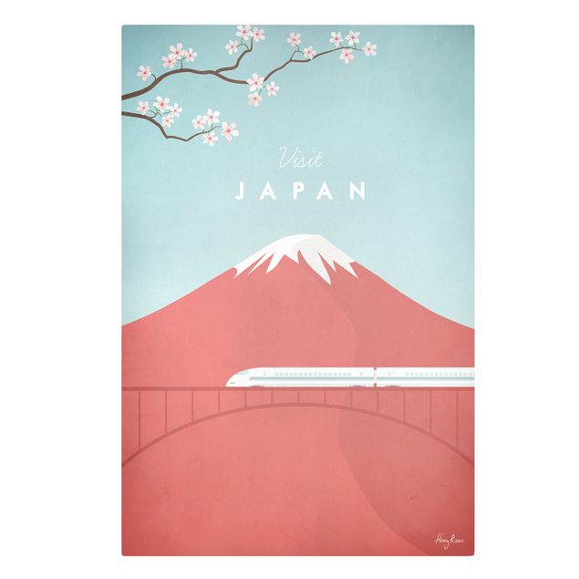 Lienzos de ciudades Travel Poster - Japan