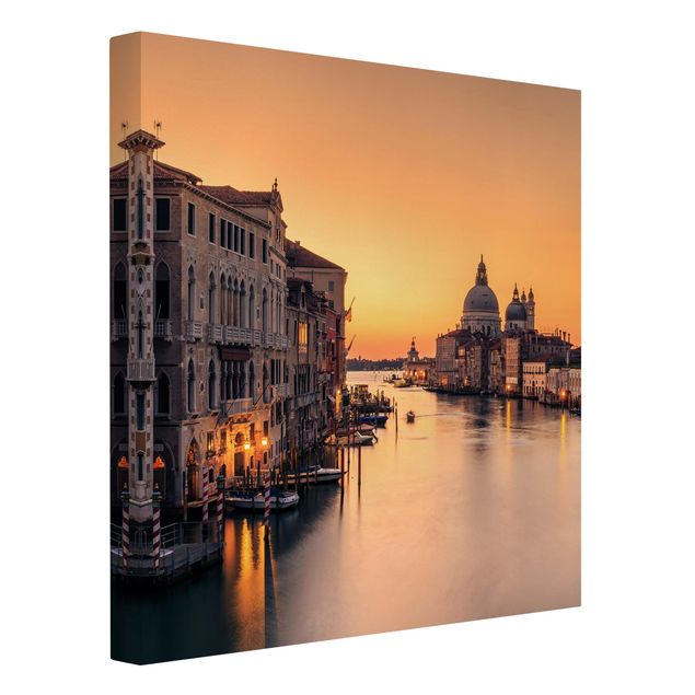 Lienzos de puesta de sol Golden Venice