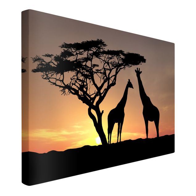 Lienzos de África African Sunset