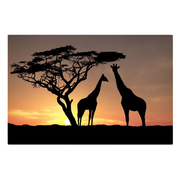 Lienzos de puesta de sol African Sunset