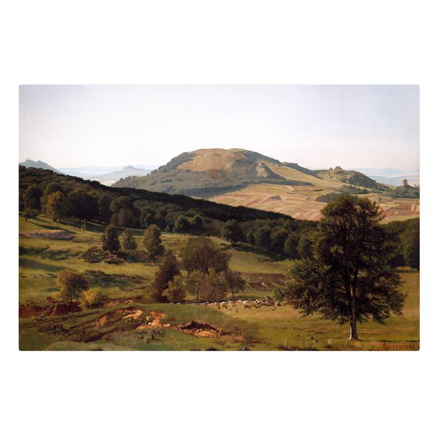 Lienzos de montañas Albert Bierstadt - Hill and Dale