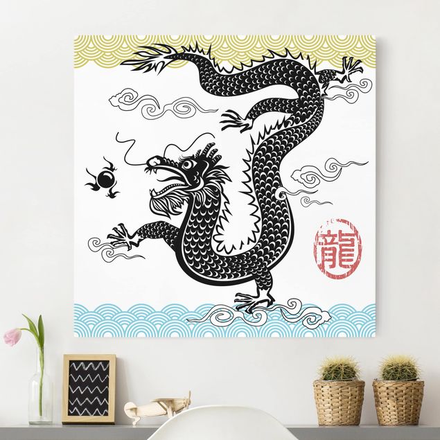Cuadros de dragones Asian Dragon