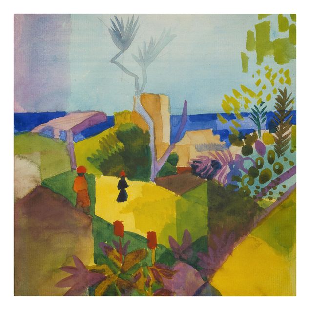 Estilos artísticos August Macke - Landscape By The Sea