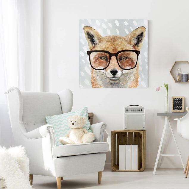 Cuadros modernos y elegantes Animals With Glasses - Fox